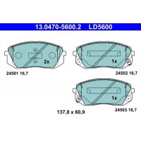 13.0470-5600.2 ATE Комплект гальмівних колодок дисковий гальм