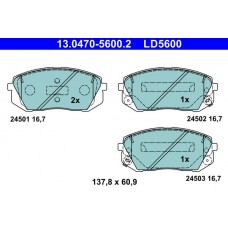 13.0470-5600.2 ATE Комплект гальмівних колодок дисковий гальм