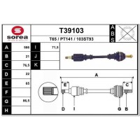 T39103 EAI Привідний вал