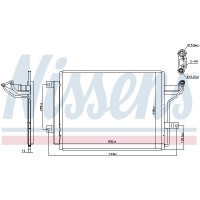 940909 NISSENS Конденсатор кондиціонера