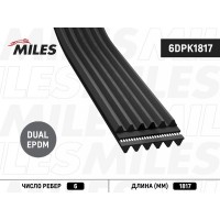 6DPK1817 MILES Поліклиновий ремінь