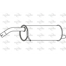 P2465 FENNO Глушник вихлопних газів кінцевий