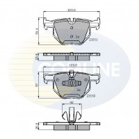 CBP01671 COMLINE Комплект гальмівних колодок дисковий гальм
