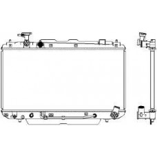 3461-1019 SAKURA Automotive Радіатор охолодження двигуна