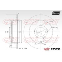 875653 MAXTECH Гальмівний диск