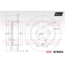 875653 MAXTECH Гальмівний диск