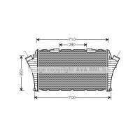 Интеркулер AVA QUALITY COOLING OL4439