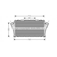 Интеркулер AVA QUALITY COOLING OL4439