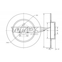 TX 73-54 TOMEX Brakes Гальмівний диск