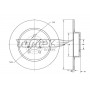 TX 73-54 TOMEX Brakes Гальмівний диск