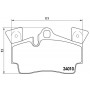 P 85 088 BREMBO Комплект гальмівних колодок дисковий гальм