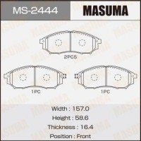 MS-2444 MASUMA Комплект гальмівних колодок