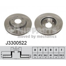 J3300522 NIPPARTS Гальмівний диск