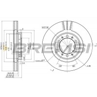 CD7109V BREMSI Гальмівний диск