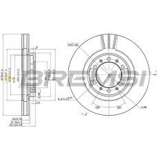 CD7109V BREMSI Гальмівний диск