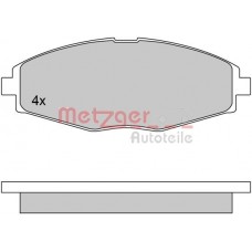 1170354 METZGER Комплект гальмівних колодок дисковий гальм