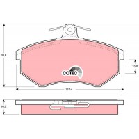 GDB430 TRW Комплект гальмівних колодок дисковий гальм