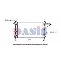 151280N AKS DASIS Радіатор охолодження двигуна