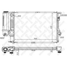 10-25022-SX STELLOX Радіатор охолодження двигуна