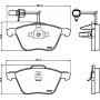 8DB 355 008-921 HELLA Комплект гальмівних колодок дисковий гальм