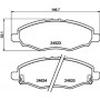 8DB 355 013-181 HELLA Комплект гальмівних колодок, дискове гальмо