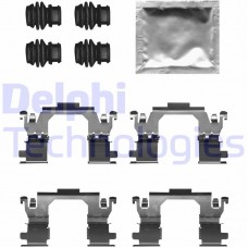 LX0709 DELPHI Комплектуючі колодки дискового гальма