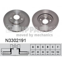 N3302191 NIPPARTS Гальмівний диск