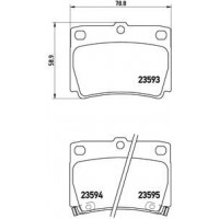 P 54 026 BREMBO Комплект гальмівних колодок дисковий гальм