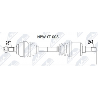 NPW-CT-008 NTY Привідний вал