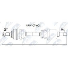 NPW-CT-008 NTY Привідний вал
