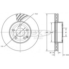 TX 72-76 TOMEX Brakes Гальмівний диск