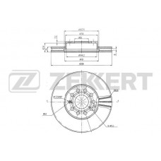 BS-5043 ZEKKERT Гальмівний диск