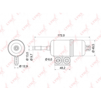 LF-536 LYNXauto Паливний фільтр