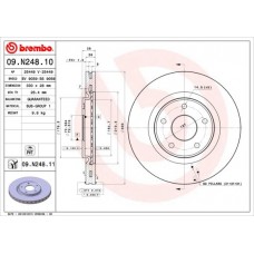 09.N248.11 BREMBO Гальмівний диск