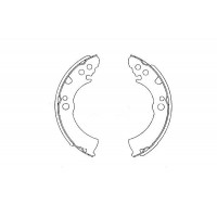KBS-7421 KAVO PARTS Комплект гальмівних колодок