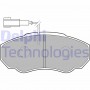 LP1750 DELPHI Комплект гальмівних колодок дисковий гальм
