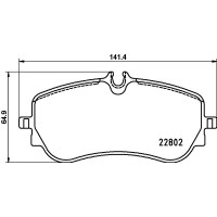 P 85 172 BREMBO КомплеК т гальмівних колодок, дискове гальмо
