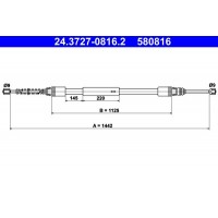 24.3727-0816.2 ATE Тросик, cтояночный тормоз