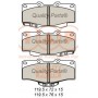 704-17070 IAP QUALITY PARTS КомплеК т гальмівних колодок, дискове гальмо