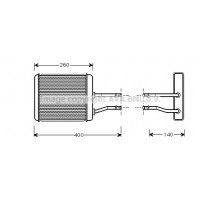 AL6073 AVA QUALITY COOLING Теплообмінник обігрів салону