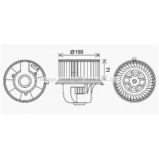 VN8406 AVA QUALITY COOLING Вентилятор салону
