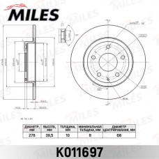 K011697 MILES Гальмівний диск