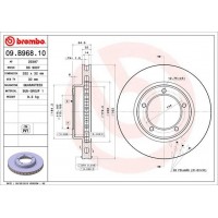09.B968.11 BREMBO Гальмівний диск