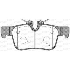 BPA1551.10 OPEN PARTS Комплект гальмівних колодок дисковий гальм