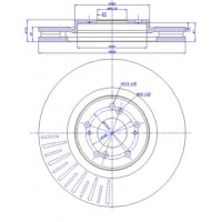 142.1481 CAR Гальмівний диск