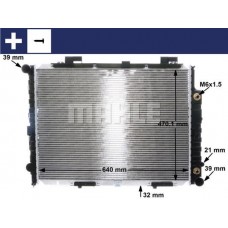 CR 2204 001S MAHLE Радіатор охолодження двигуна