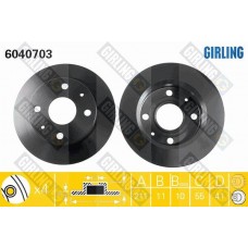 6040703 GIRLING Гальмівний диск