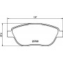 8DB 355 011-331 HELLA Комплект гальмівних колодок дисковий гальм
