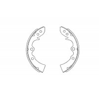 KBS-5408 KAVO PARTS Комплект гальмівних колодок