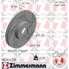 150.3447.55 ZIMMERMANN Гальмівний диск